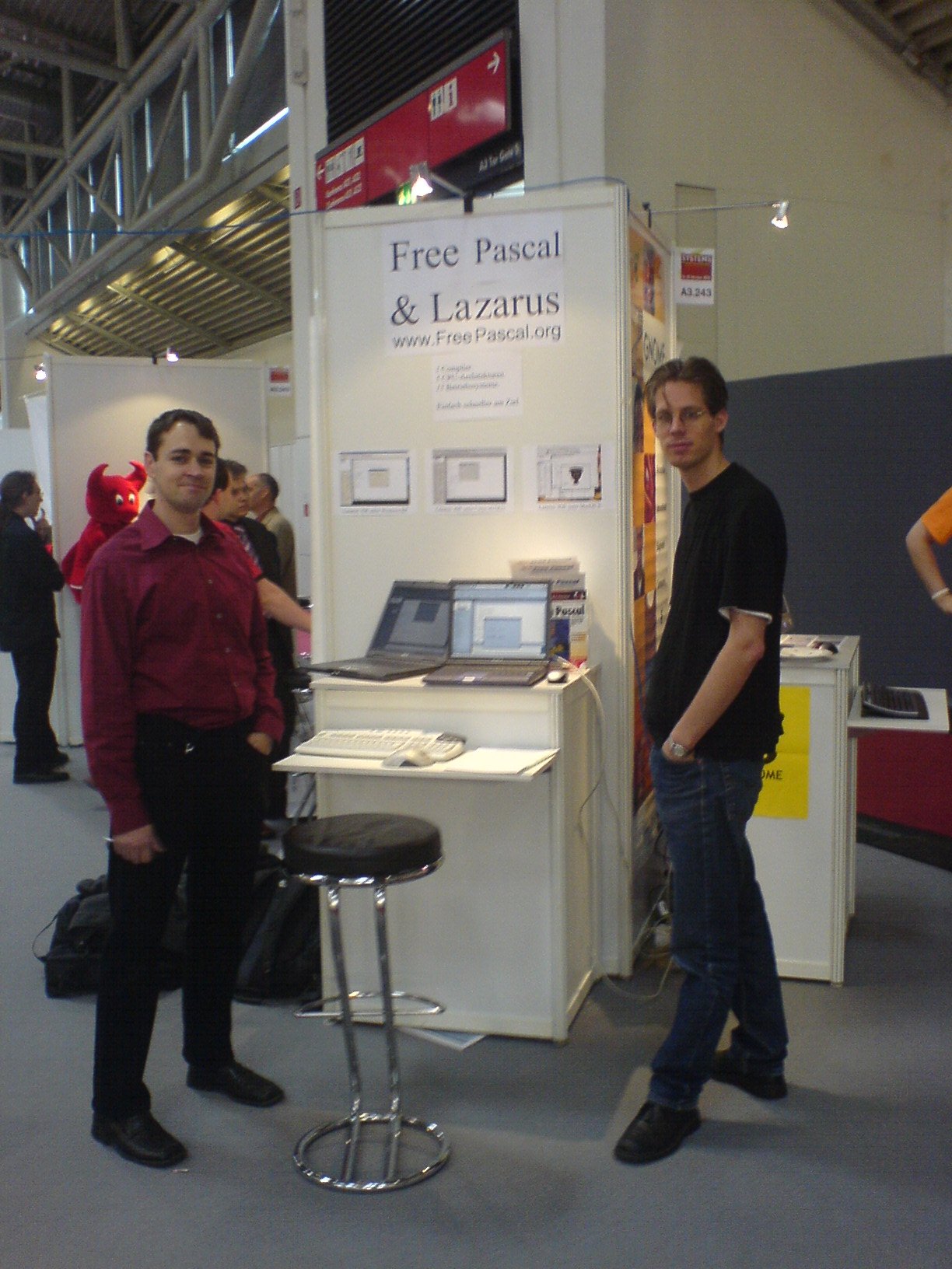Systems 2005 booth.